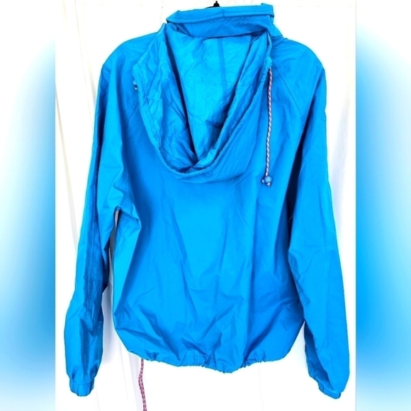 Vintage Eddie Bauer Gore-Tex Bright Blue Windbreaker Pullover Jacket Size Large - Picture 2 of 11